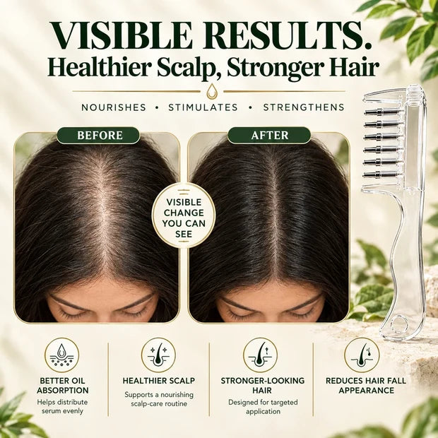 Precision Scalp Serum Applicator & Hair Growth Massager